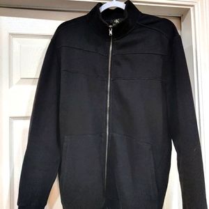 Black Zip Up Calvin Klein Cotton blend Lightweight Jacket